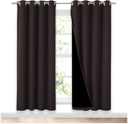 NICETOWN 100% Blackout Window Curtain Panels, Full Light Blocking Drapes by NICETOWN