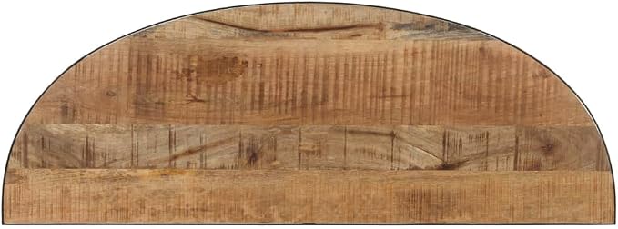 Solid Wood Side Table, Natural Finish Mango Accent Table, Nightstand - Image 5