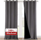 NICETOWN 100% Blackout Blinds, 52 inches x 120 inches, Laundry Room Decor by NICETOWN