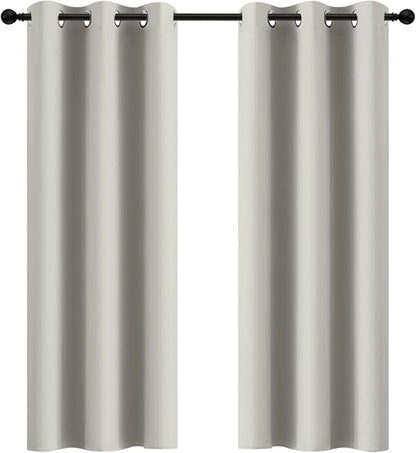 Yakamok Room Darkening Curtains 42x72 inch Length Light Beige-Living Room | 2 by Yakamok