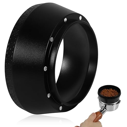 Magnetic Dosing Funnel, 53mm Espresso Dosing Funnel Aluminous Alloy Compatible with Breville 53mm Bottomless Portafilter