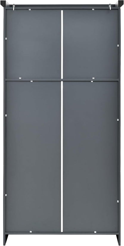 VilroCaz Freestanding Kitchen Pantry Tall Storage Cabinet, Wooden Kitchen - Image 9