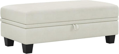 Belffin Fabric Large Ottoman by Belffin