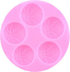Mujiang Basketball Silicone Molds Sports Fondant Mold For Cake Decorating Cupcake Topper Candy Chocolate Resin Sugar Gum Paste Set Of 3