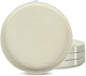 Stone Lain Bao 4-Piece Salad Plate Set Stoneware, Beige