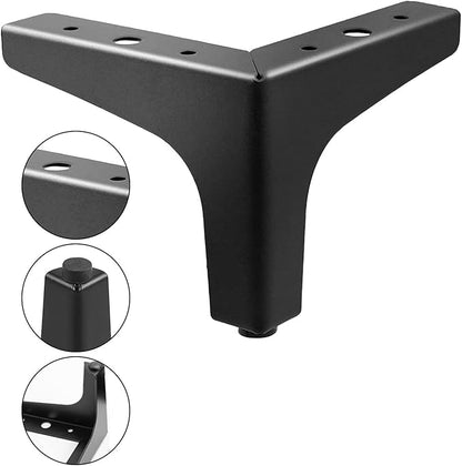 AODIOU Furniture Legs Metal Feet: Cabinet Legs 4 Inch Triangle Feet Replacement - Image 5