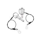 uxcell 1 Pcs Quick Release Pin, 5/16" x 0.5"(Dia. x L) Push-Button Ball Locking Pin 304 Stainless Steel Ring Handle Locking Pin with Wire for Audio Bimini Top Marine, Silver