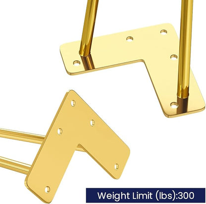SMARTSTANDARD 16 Inch Hairpin Furniture Legs, 3/8'' Rods Metal Home DIY Projects - Image 5