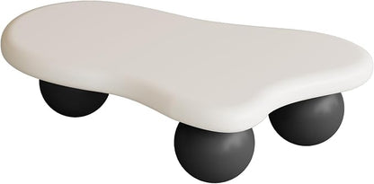 47.2” Cloud Coffee Table with 3 Ball Legs, Modern Irregular Center Table - Image 6