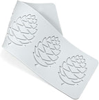 mostsom3D Hollow Out Lace Mold Silicone Pinecone Shape Fondant Molds Chocolate Mould For Cake Pastry Decor Baking Gumpaste Moulds Decoration Sugar Lace Veil Mat (O_ Pinecone)