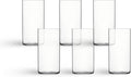 Luigi Bormioli Top Class 11.75 oz Highball Glasses, Set of 6 - Italian Tall Drinking Glasses for Cocktails, Water, Juice - Durable Lead-Free Crystal Drinkware with Reinforced Rims, Modern Glassware
