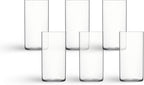 Luigi Bormioli Top Class 11.75 oz Highball Glasses, Set of 6 - Italian Tall Drinking Glasses for Cocktails, Water, Juice - Durable Lead-Free Crystal Drinkware with Reinforced Rims, Modern Glassware