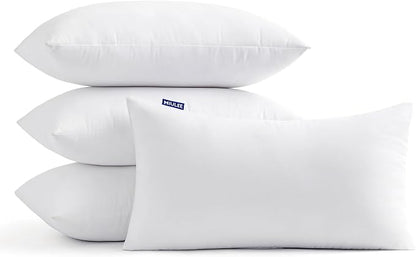 MIULEE 12x20 Pillow Inserts Set of 4, Throw Pillows by MIULEE