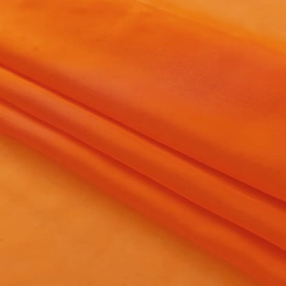 SpaceDresser Basic Rod Pocket Sheer Voile Window Curtain Panels Orange 2 Panels - Image 5
