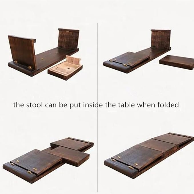 Coffee End Table Wooden Floor Table - Image 6
