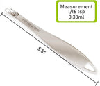 1PCS 1/16Teaspoon (0.33ml) Single Measuring Spoon, Individual Stainless Steel Long Handle Measure Tablespoon Only