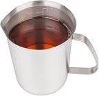 Measuring Cup, Stainless Steel Measuring Cup (16 Ounce/ 0.5 Liter- 2 Cup), Milk Frothing Pitcher, Steaming Pitcher, Milk Frothing Cup Jug with Marking with Handle for Espresso Machines, Latte Art