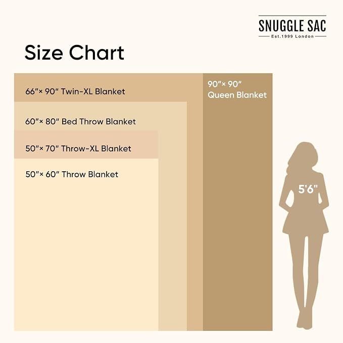 Snuggle Sac Queen Size Bedding Blankets, Super Soft Warm Oversized Bed Blankets - Image 9
