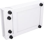 Coffee Knock Box Drawer, stainless steel Coffee Powder Box, Coffee Knock Box with Removable Rubber Strike Wood Pole and Non Slip Base (White)