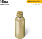 RTIC 16oz Journey Bottle Metal Stainless Steel Vacuum Insulated, BPA Free, Reusable, for Water, Hot and Cold Drinks, Travel, Sports, Camping, Sunlight Glitter