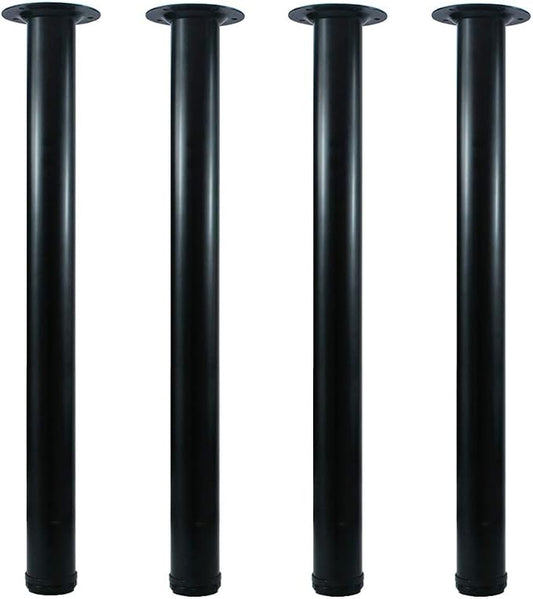 QLLY 24 inch Adjustable Metal Desk Legs, Heavy Duty Furniture Table Legs by QLLY