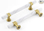 Rergy Cabinet Handles Marble Drawer Pulls and Knobs, T-Bar Hardware by Rergy