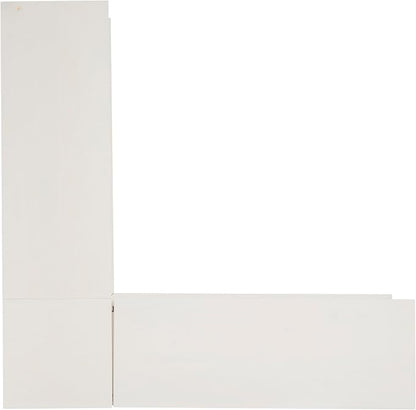 Linon Harris White Solid Pine Backless Nook - Image 15