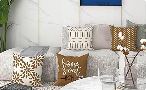 YCOLL Pillow Covers 20x20 Set of 4, Modern Sofa Throw Pillow Cover, Decorative - Image 7