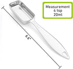 1PCS 4tsp (20ml) Single Measuring Spoon, Individual Stainless Steel Long Handle Measure Teaspoon Only