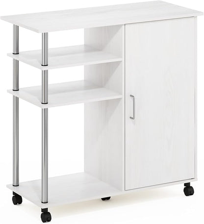 Furinno Helena Rolling Cart, 4-Tier Rolling Utility Cart - Image 6
