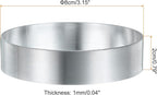 HARFINGTON Round Cake Ring 3.15 x 1 Inch Seamless Stainless Steel Pastry Mousse Dessert Ring Mirror Coating for Baking Cooking English Muffins Crumpet Making Tool