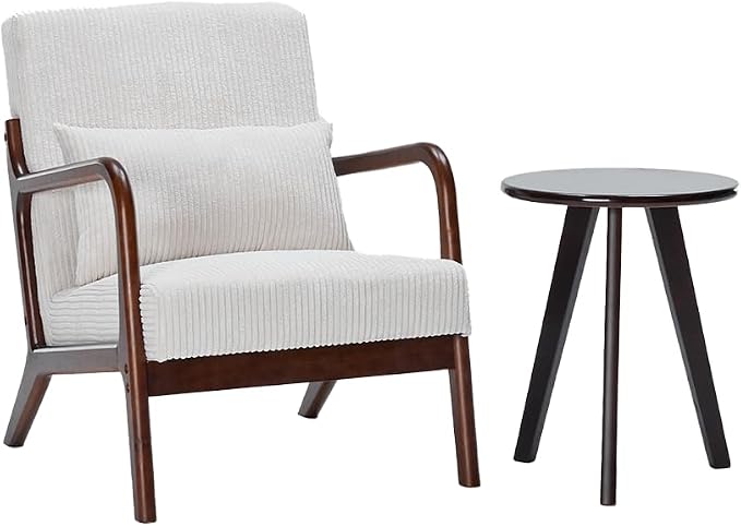 Havemies Mid-Century Modern Living Room Set, Accent Chair & Coffee Table in by WhereFurnitureMeetsArtistry