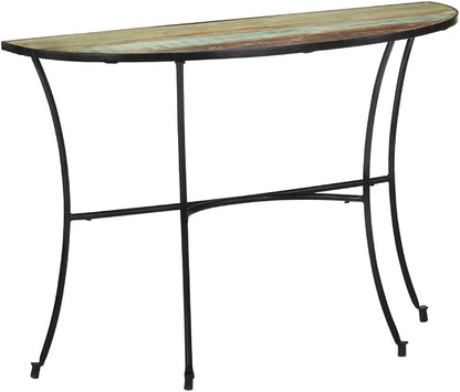 SKM Side Table 110x40x77 cm Solid Reclaimed Wood by SKM