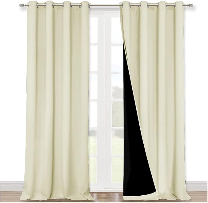 NICETOWN Living Room Completely Shaded Draperies, Privacy Protection & Noise by NICETOWN