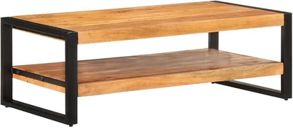 Coffee Table 47.2"x23.6"x15.7" Solid Acacia Wood, End Tables, Living Table - Image 8