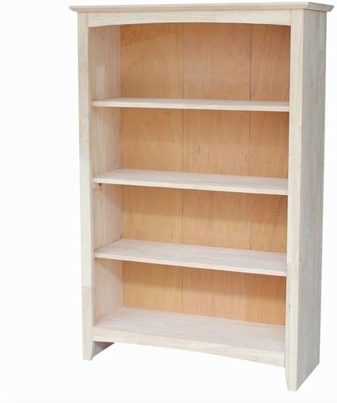 International Concepts Shaker Bookshelf, 48-Inch High, Adjustable Shelves by InternationalConcepts
