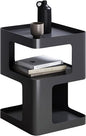 Modern Metal Side Table with Storage, Small End Table by BUZUEYModernmetalfurniture