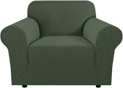 H.VERSAILTEX High Stretch Couch Cover 1-Piece Rich Jacquard Chair Covers by HVERSAILTEX