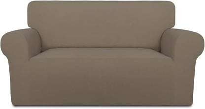 PureFit Stretch Loveseat Covers Fleece Couch Covers by PureFit