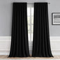 MIULEE Black Back Tab Blackout Curtains 66x96 Inch Length 2 Panels Set | Rod by MIULEE