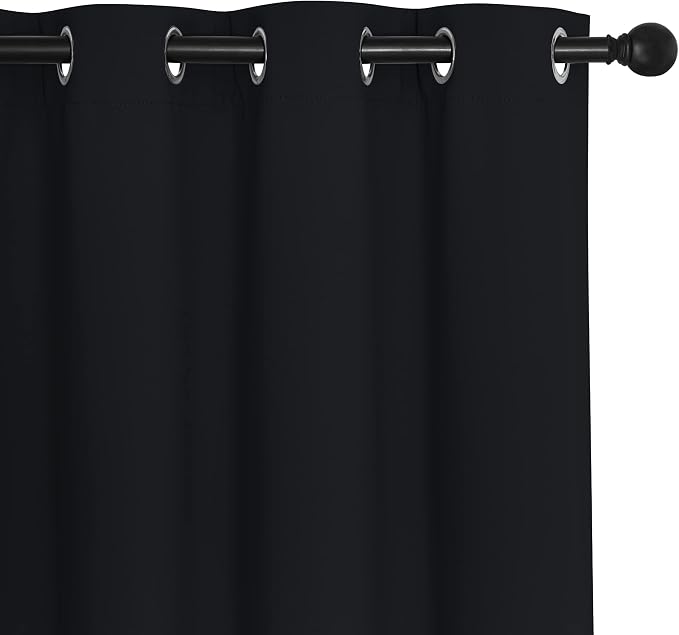 NICETOWN Black Curtain Drape for Bedroom - Image 2