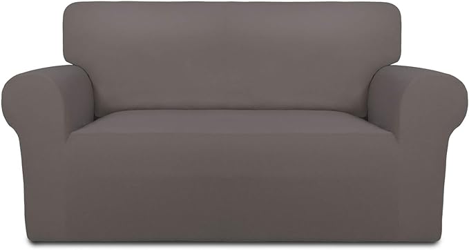 PureFit Stretch Loveseat Covers Fleece Couch Covers by PureFit