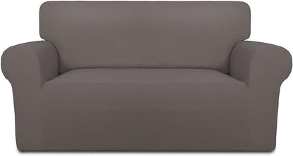PureFit Stretch Loveseat Covers Fleece Couch Covers by PureFit