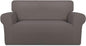 PureFit Stretch Loveseat Covers Fleece Couch Covers by PureFit