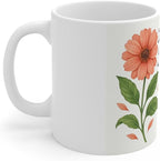 11 OZ Novelty Coffee Mugs - Christmas Gift (Inspirational Floral)