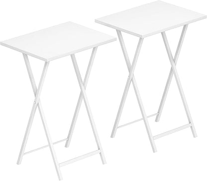 HOOBRO Folding TV Tray Tables, Industrial Snack Tables by HOOBRO
