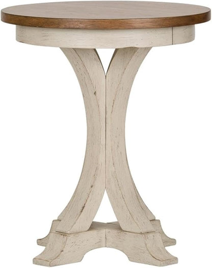 Liberty Furniture Industries Farmhouse Reimagined Round Chair Side Table - Image 6