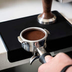 watchget Espresso Tamping Mat, Coffee Tamper Mat, Black Food Grade Silicone Pad, 8Inch X 6Inch Coffee Tamping Mat, Portafilter Mat For Barista Espresso Machine Accessory, Waterproof and Heat Resistant