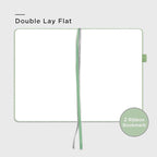 &And Per Se Blank Journal Notebook, 160 Pages, 5.7 x 8 inches College Ruled Thick Paper Notebook Journals for Writing, Hardcover Notebook(1 Pack, Light Green)