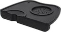Espresso Tamping Mat, Silicone Coffee Tamper Mat with Corner Edge Tamp Support Station for Countertop, Barista Tools, Espresso Accessories, Medium, Black